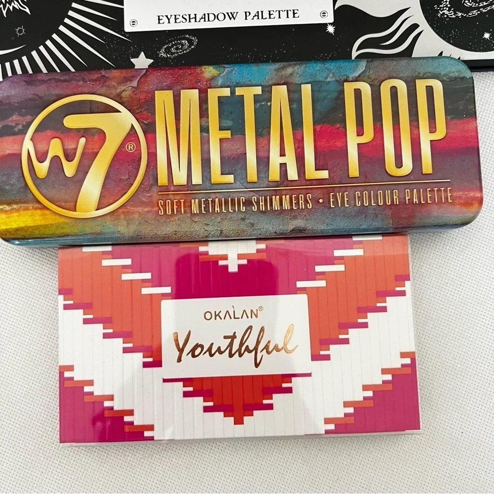 Lot 5 pieces Beauty Creations Aurora RV Cosmetics Palette W7 Okalan Kleancolor